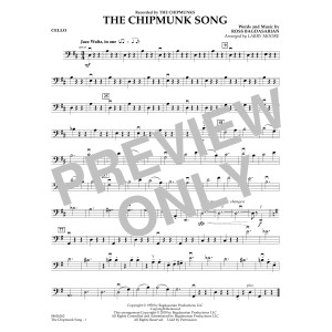 The Chipmunk Song (arr. Larry Moore) - Cello