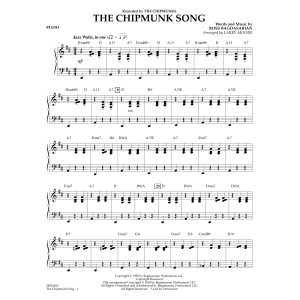 The Chipmunk Song (arr. Larry Moore) - Piano