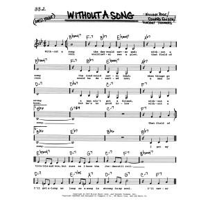 Without A Song (Low Voice)