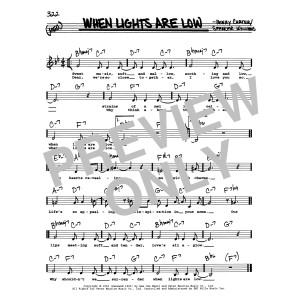 When Lights Are Low (Low Voice)