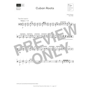 Cuban Roots (Grade 1, list C1, from the ABRSM Drum Kit Syllabus 2024)