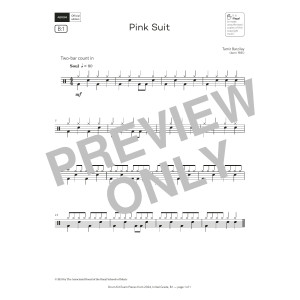 Pink Suit (Grade Initial, list B1, from the ABRSM Drum Kit Syllabus 2024)