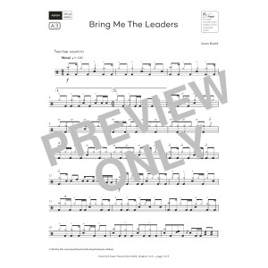 Bring Me The Leaders (Grade 6, list A3, from the ABRSM Drum Kit Syllabus 2024)