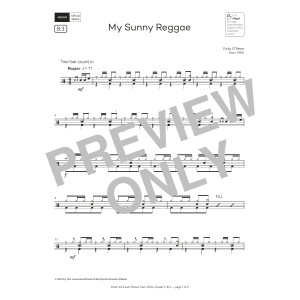 My Sunny Reggae (Grade 3, list B3, from the ABRSM Drum Kit Syllabus 2024)