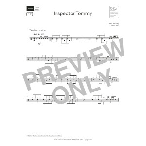 Inspector Tommy (Grade 2, list B2, from the ABRSM Drum Kit Syllabus 2024)