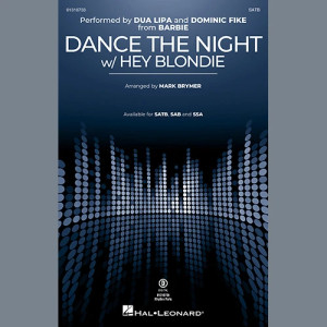Dance The Night (with "Hey Blondie") (arr. Mark Brymer) - Drums