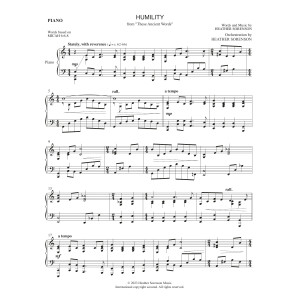 Humility - Piano