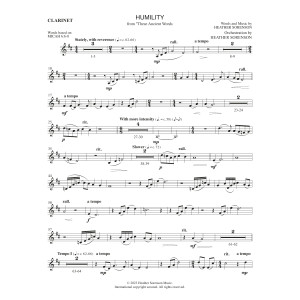 Humility - Bb Clarinet