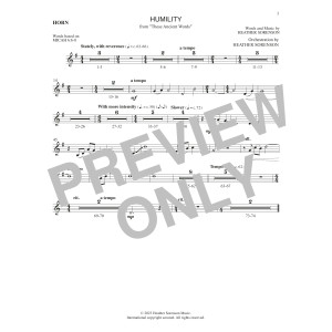 Humility - F Horn