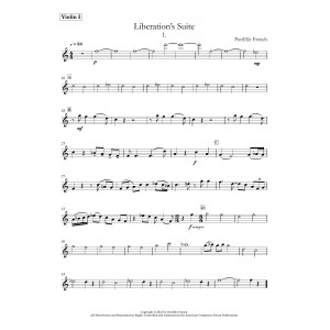 Liberation's Suite - Violin 1