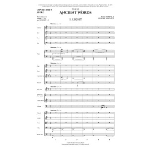 These Ancient Words - Full Score