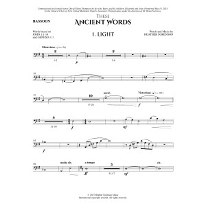 These Ancient Words - Bassoon