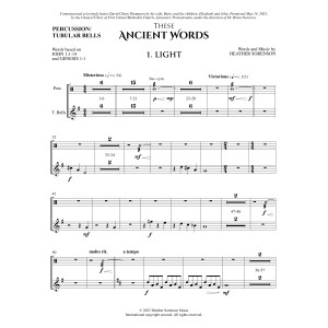 These Ancient Words - Percussion
