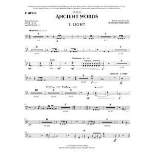 These Ancient Words - Timpani