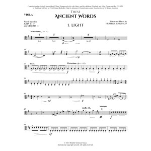 These Ancient Words - Viola
