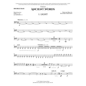 These Ancient Words - Double Bass
