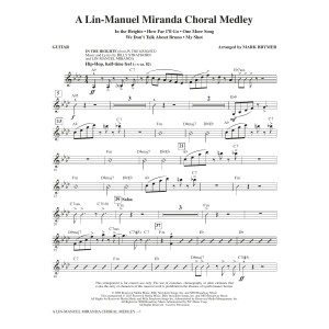A Lin-Manuel Miranda Choral Medley (arr. Mark Brymer) - Guitar