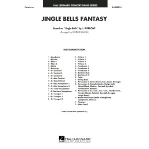 Jingle Bells Fantasy (arr. John Wasson) - Conductor Score (Full Score)