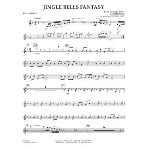 Jingle Bells Fantasy (arr. John Wasson) - Bb Clarinet 1