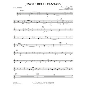 Jingle Bells Fantasy (arr. John Wasson) - Bb Clarinet 2