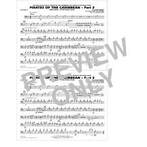 Pirates of the Caribbean - Part 2 (arr. Michael Brown) - Trombone