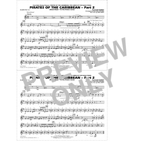 Pirates of the Caribbean - Part 2 (arr. Michael Brown) - Baritone T.C.