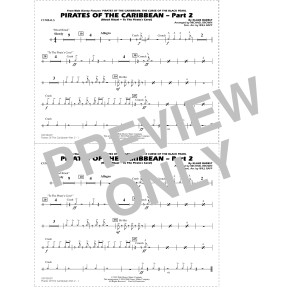 Pirates of the Caribbean - Part 2 (arr. Michael Brown) - Cymbals