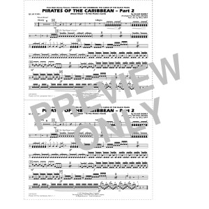 Pirates of the Caribbean - Part 2 (arr. Michael Brown) - Quad Toms