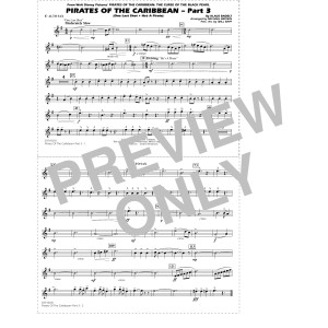 Pirates of the Caribbean - Part 3 (arr. Michael Brown) - Eb Alto Sax