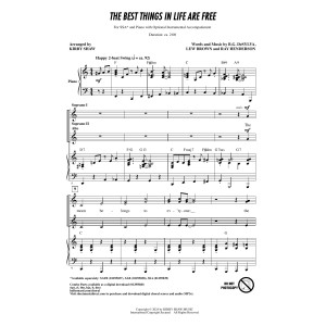 The Best Things In Life Are Free (arr. Kirby Shaw)
