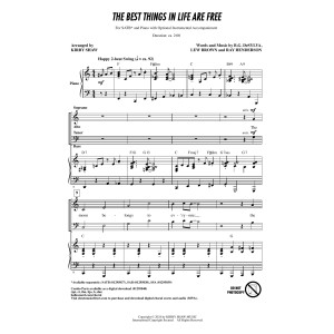 The Best Things In Life Are Free (arr. Kirby Shaw)