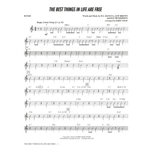 The Best Things in Life Are Free (arr. Kirby Shaw) - Banjo