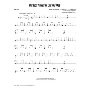 The Best Things in Life Are Free (arr. Kirby Shaw) - Drums