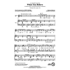 When You Believe (from The Prince Of Egypt) (arr. Audrey Snyder)