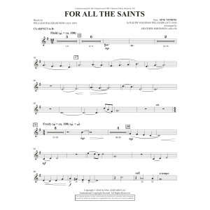 For All The Saints - Clarinet