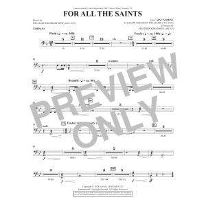 For All The Saints - Timpani