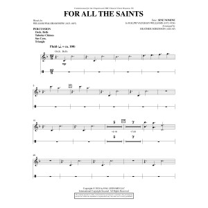 For All The Saints - Percussion