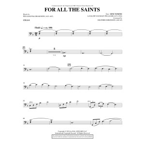 For All The Saints - Cello
