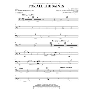For All The Saints - Double Bass