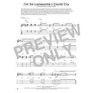 I'm So Lonesome I Could Cry (arr. Fred Sokolow)