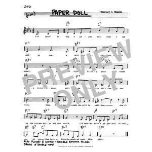 Paper Doll (Low Voice)