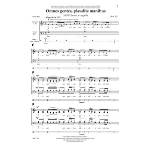 Omnes Gentes, Plaudite Manibus