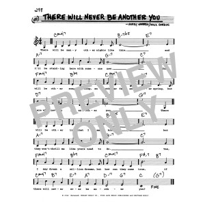 There Will Never Be Another You (Low Voice)