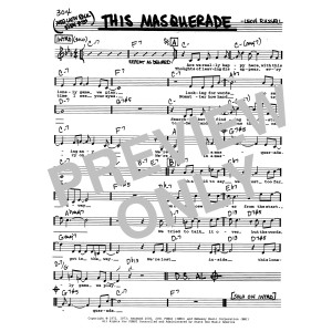 This Masquerade (Low Voice)