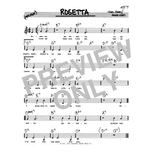 Rosetta (Low Voice)
