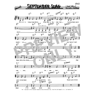 September Song (Low Voice)