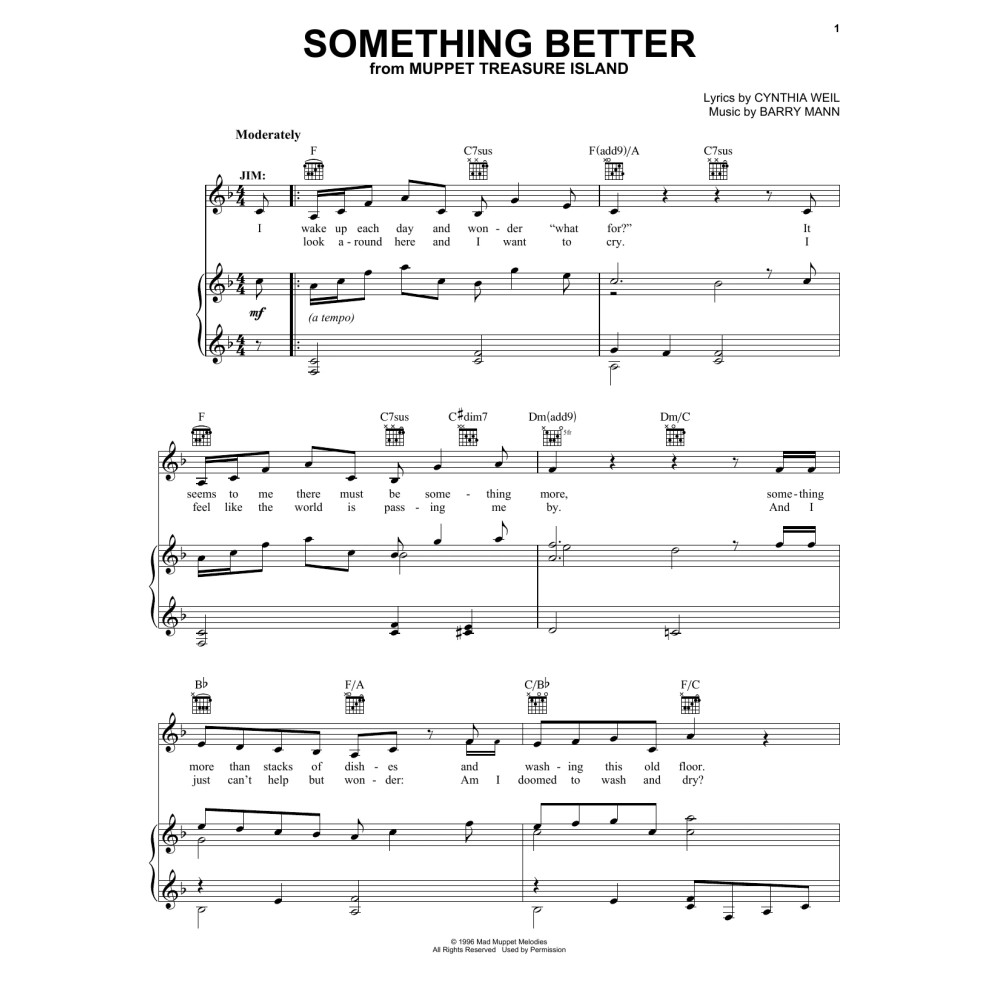 Something Better (from Muppet Treasure Island)