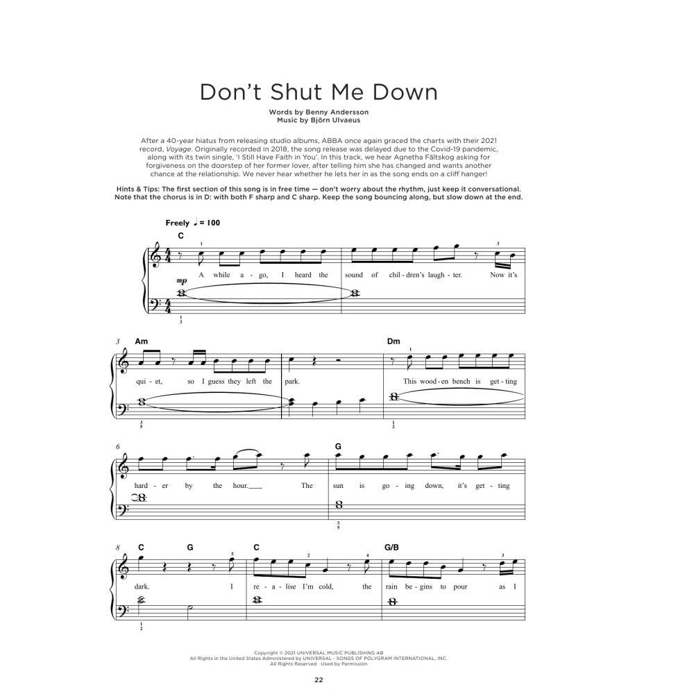 Don't Shut Me Down