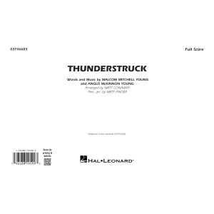 Thunderstruck (arr. Matt Conaway) - Conductor Score (Full Score)