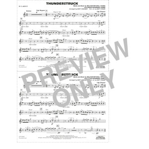 Thunderstruck (arr. Matt Conaway) - Bb Clarinet